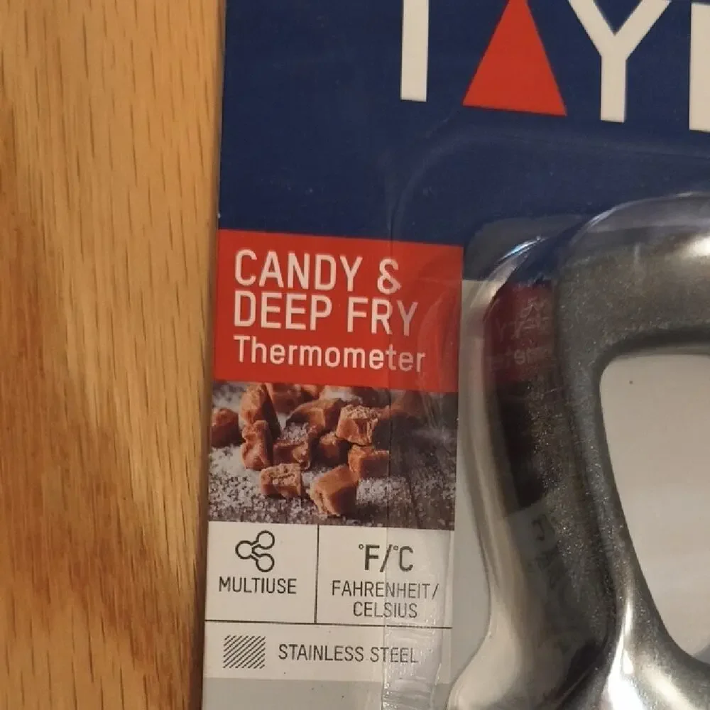 Taylor, Black and Silver Candy & Deep Fry Thermometer (EUC)